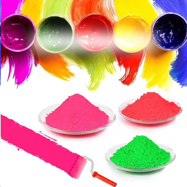 Colour coating samples and effect pigment powders